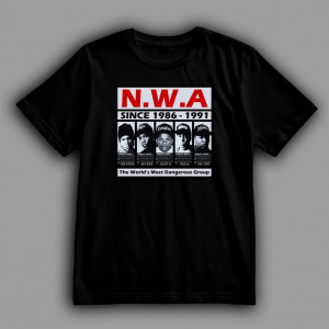 Футболка N.W.A.: Ice Cube, Mc. Ren, Eazy-E, DJ Yella, Dr. Dre