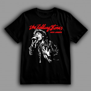 Футболка The Rolling Stones Мік Джаггер з мікрофоном