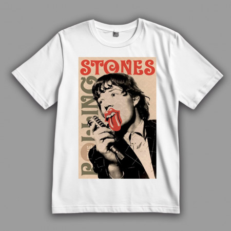 Футболка Cимволы The Rolling Stones: Мик Джаггер и "Язык и губы"