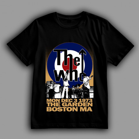 Футболка Концерт The Who на підтримку альбому "Quadrophenia" у Boston Garden 3 грудня 1973 року