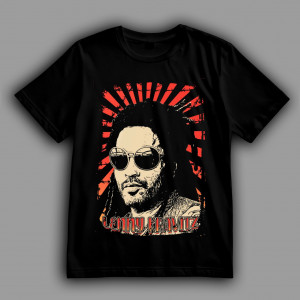 Футболка Ленни Кравиц, Портрет в стиле поп-арт