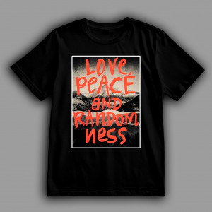 Футболка Любовь, Мир, Случайность