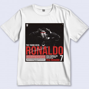 Футболка Славься, маленький дьвол Роналду