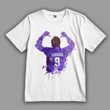 Футболка Габриэль Батистута. Ураган в фиолетовом