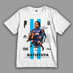 Футболка Габриэль Батистута, Удар молнии с правой ноги