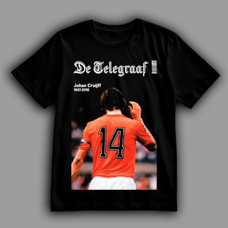 Футболка De Telegraaf: Йохан Кройф (1947–2016)