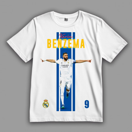 Футболка Карим Бензема. Он взял кубок и твоё сердечко