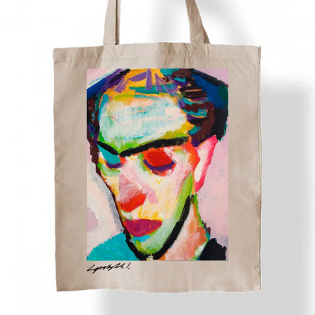 Эко-сумка с портретом мужчины