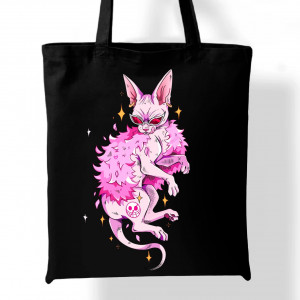 Эко-сумка Розовый лакшери сфинкс с татуировкой One Piece