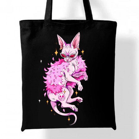 Эко-сумка Розовый лакшери сфинкс с татуировкой One Piece