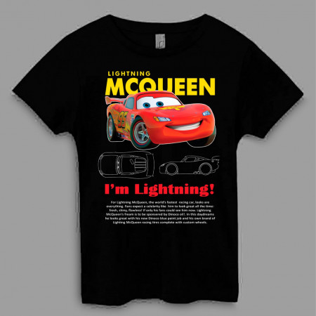 Футболка Lightning McQueen. I'm Lightning!