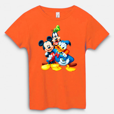 Футболка Культовая троица друзей Disney: Микки, Дональд, Гуфи