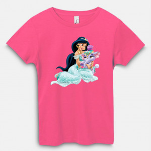 Футболка принцесса Жасмин и её слонёнок Тадж