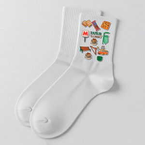 Шкарпетки з принтом Символи Харкова