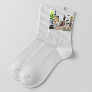 Шкарпетки з принтом Красоти Харкова