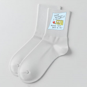 Носки с принтом Dear serotonin, I am sorry!! 