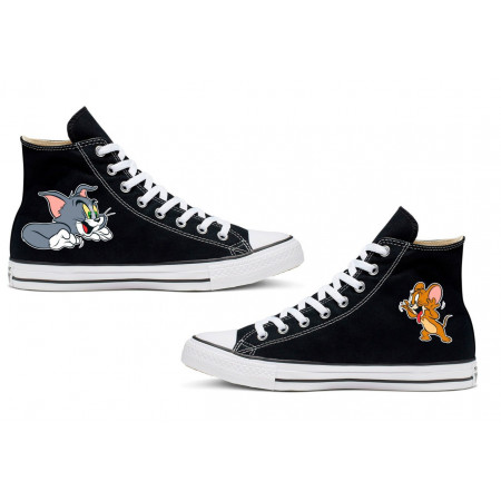 Кеды с принтом Том и Джерри