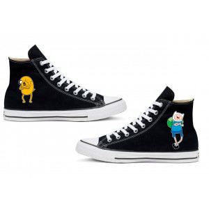 Кеды с принтом Время приключений с Финном и Джейком