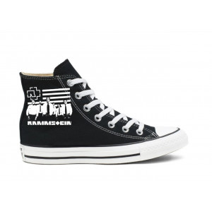 Кеды с принтом группа Rammstein 