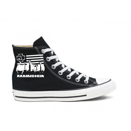 Кеды с принтом группа Rammstein 