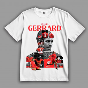Футболка Стівен Джеррард. Колаж успіху "Ліверпульської" вісімки