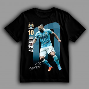 Футболка з автографом Серхіо Агуеро