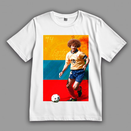 Футболка Карлос Вальдеррама. Непревзойденный колумбиец