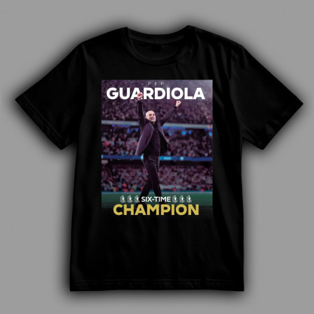 Футболка Пеп Гвардиола. Шестикратный чемпион