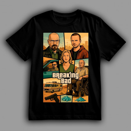 Футболка Breaking Bad в стиле обложки GTA