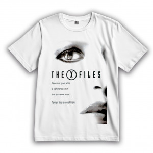 Футболка The X-Files. Once in a great while a story takes a turn that you never expect... Tonight this is one of them