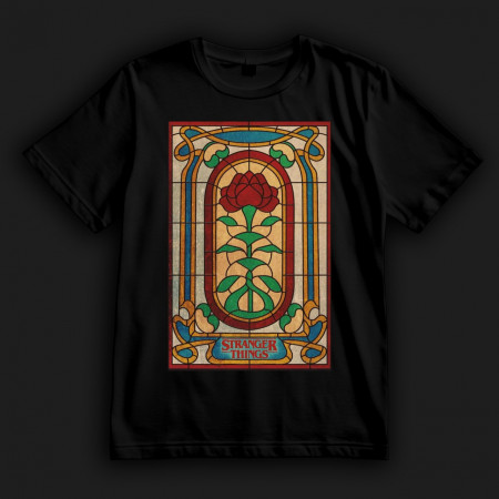 Футболка "Дуже дивні справи". Вітраж будинку Крилов