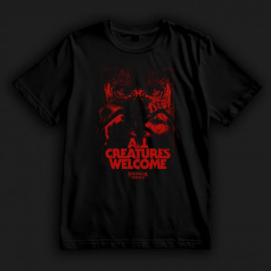 Футболка "Stranger Things". All Creatures Welcome