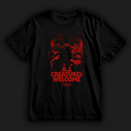 Футболка "Stranger Things". All Creatures Welcome