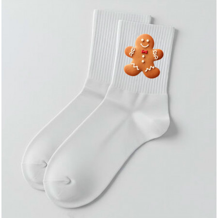 Шкарпетки з принтом Імбирний пряник