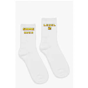 Шкарпетки з принтом Game over. Level next