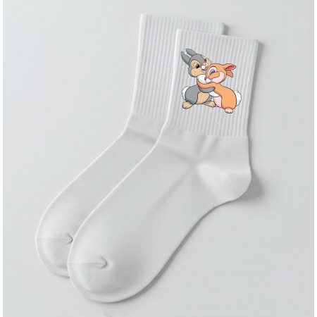 Носки с принтом зайка Топотун и мисс Крольчиха