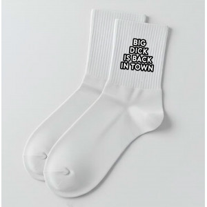 Шкарпетки з принтом Вig dick is back in town