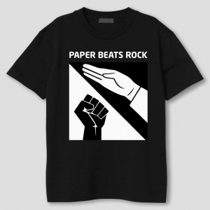 Футболка Бумага побеждает камень