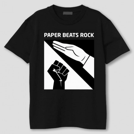 Футболка Бумага побеждает камень