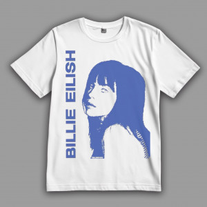 Футболка Біллі Айліш із підвищеною зернистістю