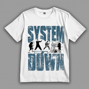 Футболка альтернатив-метал-група System of a Down