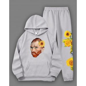 Спортивний костюм с принтом «Подсолнухи» Винсента ван Гога