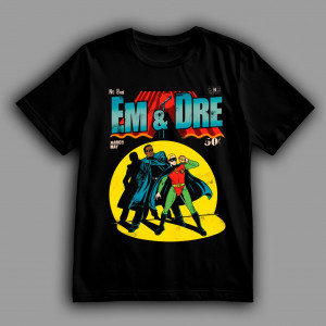 Футболка Dr. Dre та Eminem в образах Бетмена та Робіна