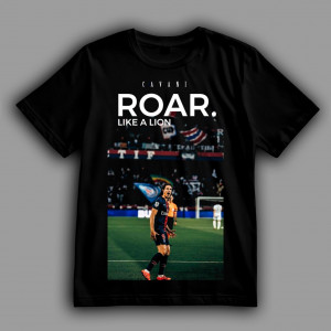 Футболка Edinson Roberto Cavani Gómez. Roar. Like a lion