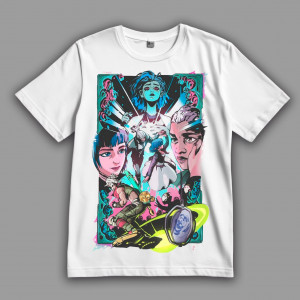 Футболка Аркейн. Отношения Джинкс и Экко