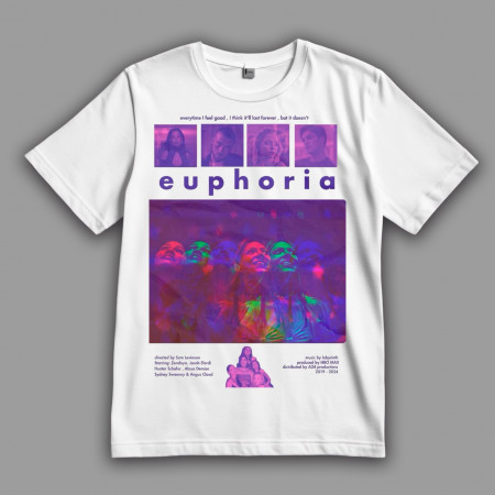 Футболка Euphoria. Щоразу, коли мені добре, я думаю, що це назавжди, але це не так
