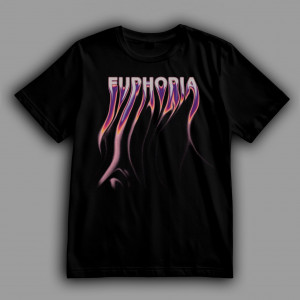 Футболка Euphoria. Розпливається лого