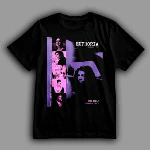 Футболка Euphoria. Постер серіалу від НВО