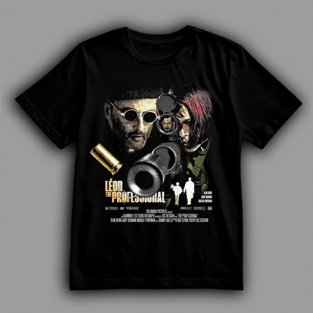 Футболка Léon: The Professional. Леон учит Матильду стральбе