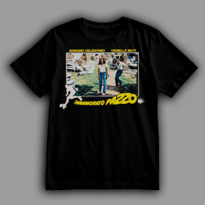 Футболка Адріано Челентано та Орнелла Муті у фільмі "Шалено закоханий"